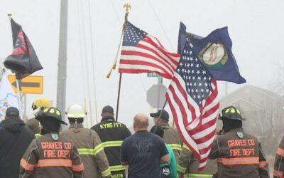 Tornado Memorial Walk.  Mayfield, Kentucky. Saturday, December 9th.