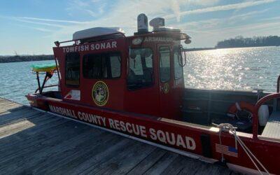 MARSHALL COUNTY RESCUE SQUAD RESPONDS TO BOATING EMERGENCY