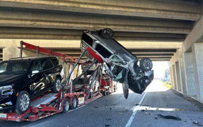 U.S. 45 Closed Thursday Afternoon in Mayfield Due to Semi Colliding with Bridge