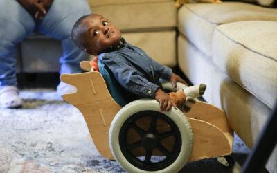 Custom made by Tulane students, mobility chairs help special needs toddlers get moving