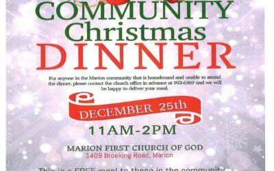 Community Christmas Dinner Planned