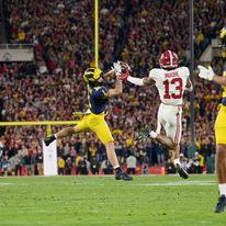 Harbaugh’s Michigan Wolverines to play for national title after stopping Alabama 27-20 in OT