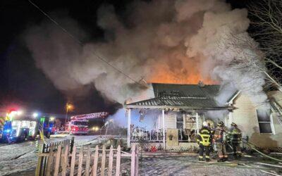 Fire Erupts In Metropolis, Illinois Home.