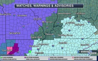 Winter Weather Advisory for Portions of SEMO; Much of Missouri