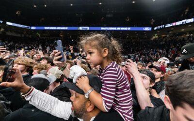 SEC fines South Carolina $100,000 for fans on the court after Kentucky win