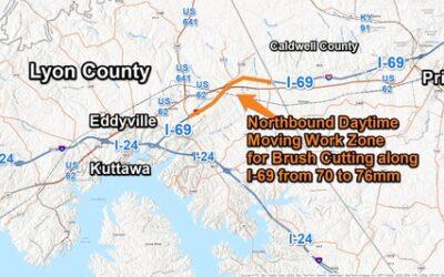 Work Zone for Brush Clearing along I-69 Northbound in Lyon County Starts Wednesday, Jan 31