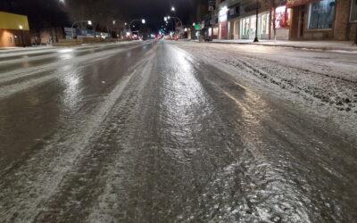 Freezing rain will spread into the region Thursday morning and afternoon.  Bitterly cold air to follow.