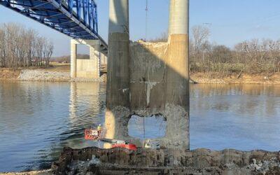 Old U.S. 60 Cumberland River “Smithland” Bridge Pier Demolition Set for Noon, Friday