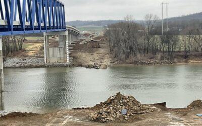 Demolition of Piers on the Old U.S. 60 Cumberland River “Smithland” Bridge Completed