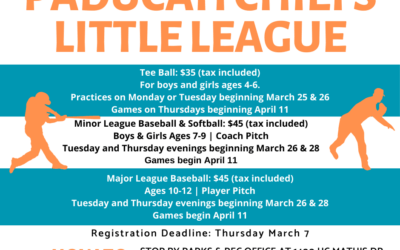 Registration Opens for Paducah Chiefs Little League