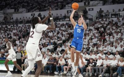 Reed Sheppard’s runner with under a second left sends No. 16 Kentucky past Mississippi State, 91-89