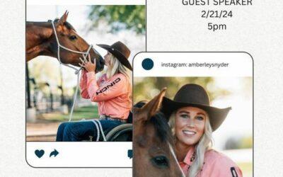 Rodeo Star Amberley Snyder to Inspire Students at MCHS FFA Event