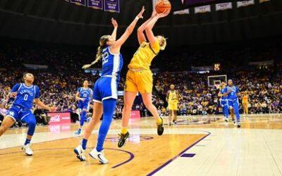 Angel Reese’s 22 points, 14 rebounds lead No. 9 LSU past Kentucky 77-56