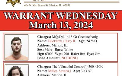 Williamson County, Illinois Sheriff’s Department Issues Warrant