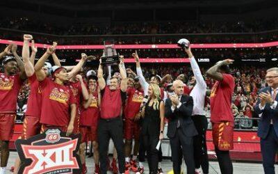 No. 7 Iowa State blitzes No. 1 Houston in second half, wins Big 12 tourney title 69-41