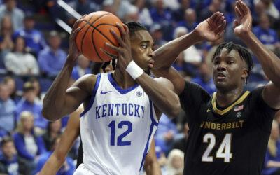 Dillingham scores 23, No. 15 Kentucky pulls away from Vanderbilt 93-77 for 4th consecutive win