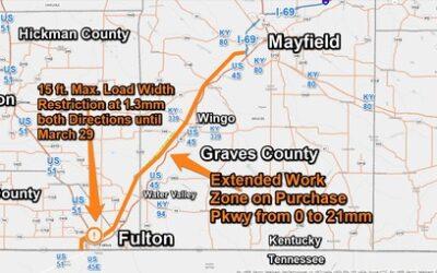 Purchase Parkway Work Zone Activity in Graves County Ramps Up