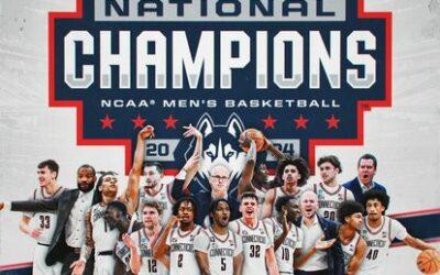 UConn concludes a dominant run to its 2nd straight NCAA title, beating Zach Edey and Purdue 75-60