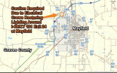 Lighting Work at I-69/KY 121 Mayfield Exit 24 Interchange in Graves County