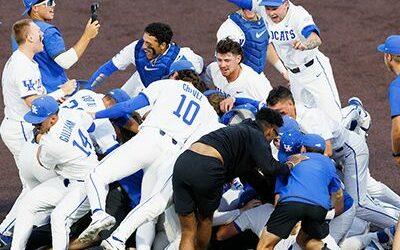 Nicholson, Pitre hit homers, Kentucky beats Indiana State 5-0, advances to super regionals