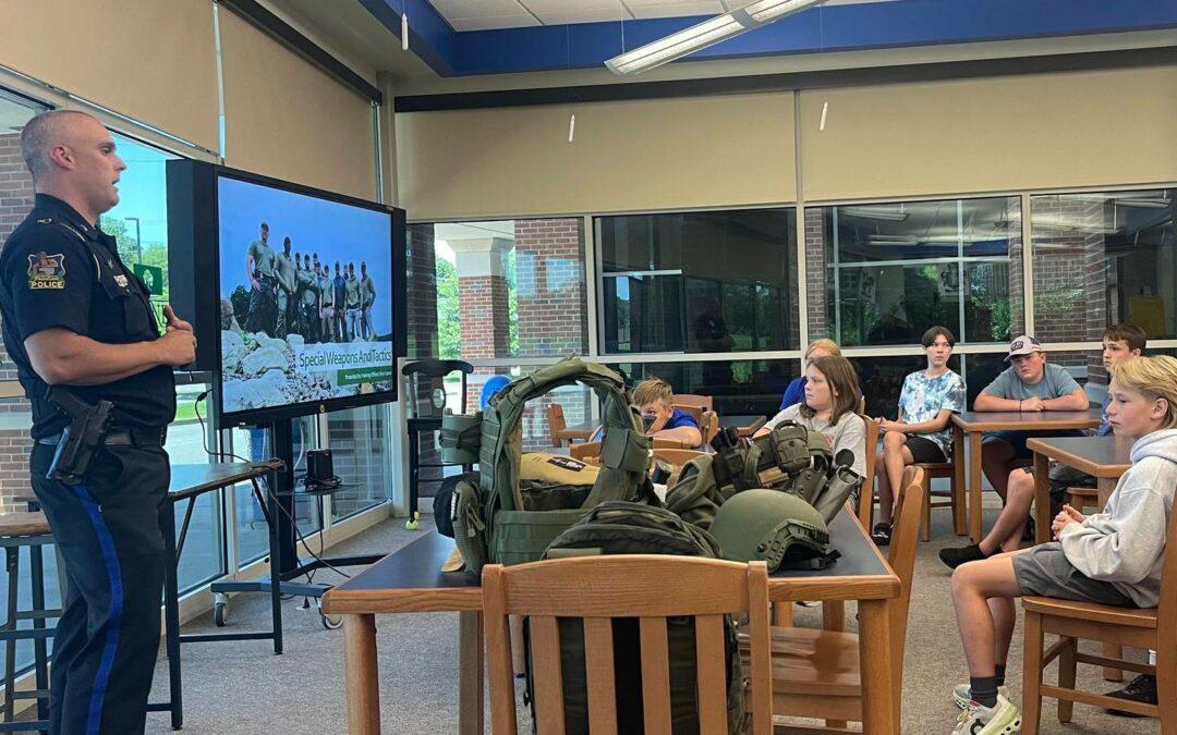 Junior Citizens’ Police Academy Kicks Off First Day with SWAT and Bomb Squad Presentations