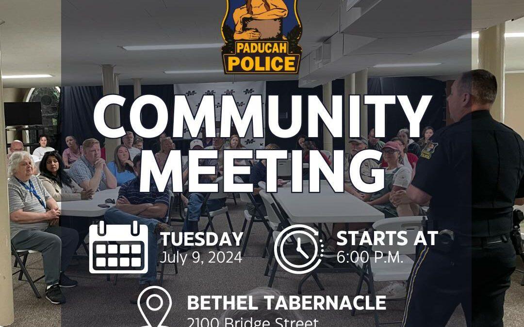 Community Meeting Set for Tomorrow