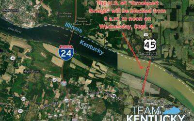 Brookport Bridge to be Blocked Briefly Next Week