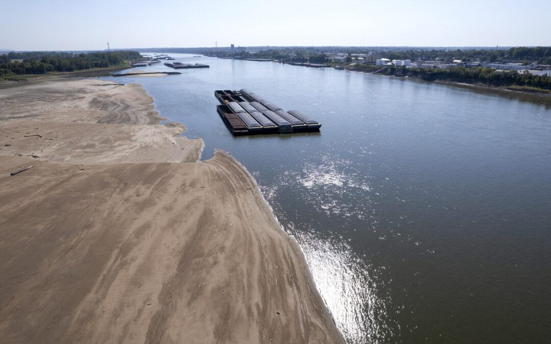 The Mississippi River is running low again. It’s a problem for farmers moving beans and grain