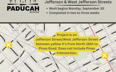 UPDATE – Jefferson Street Milling and Paving Project Begins WEDNESDAY