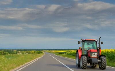 Be careful driving on roads with farm equipment