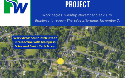 Paducah Water Project – Affects South 28th Street Intersection with Marquess Drive and South 24th