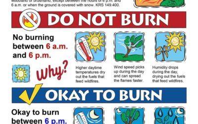 Kentucky Fire Season & Burn Ban Dates